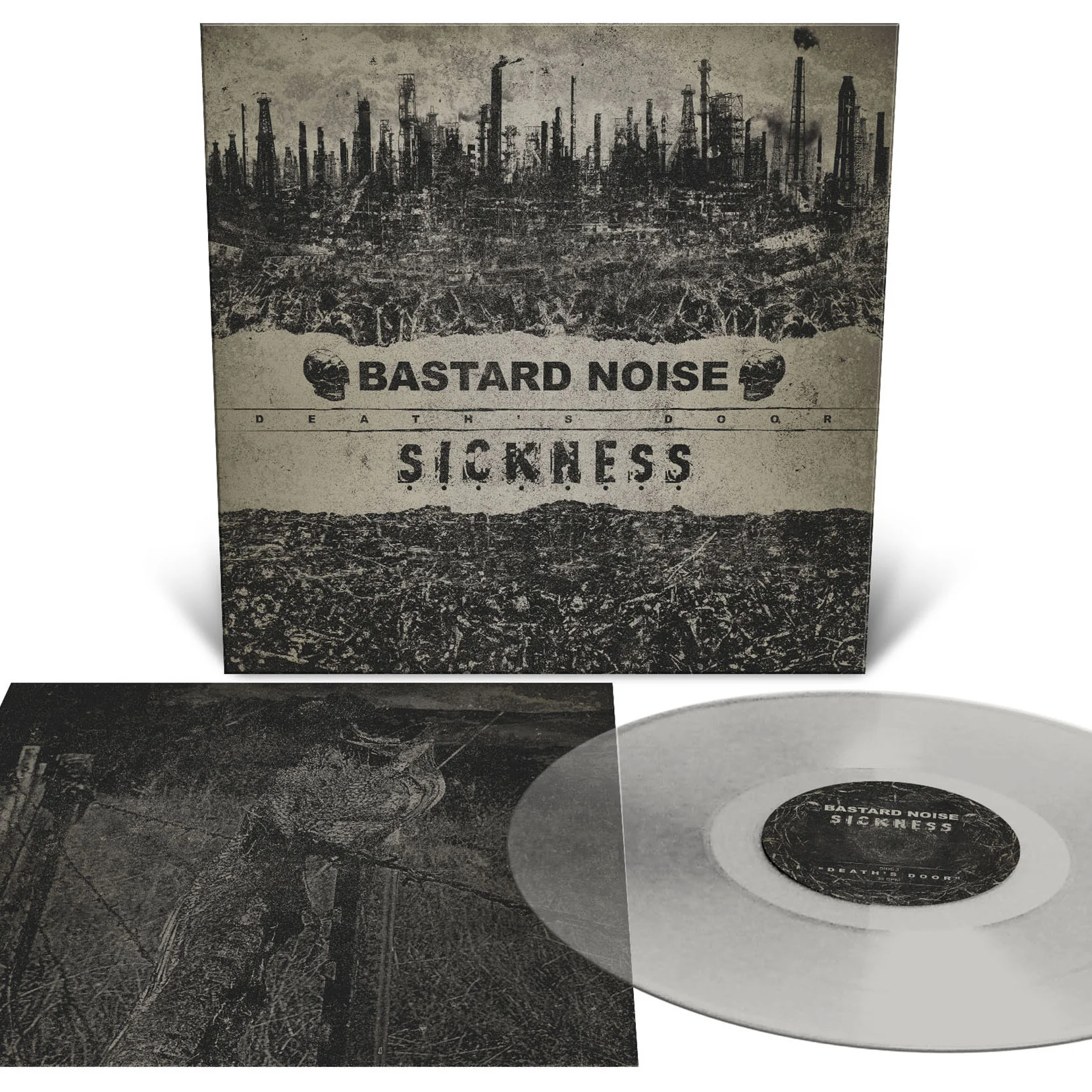 Bastard Noise / Sickness "Death's Door" 12" - Image 3
