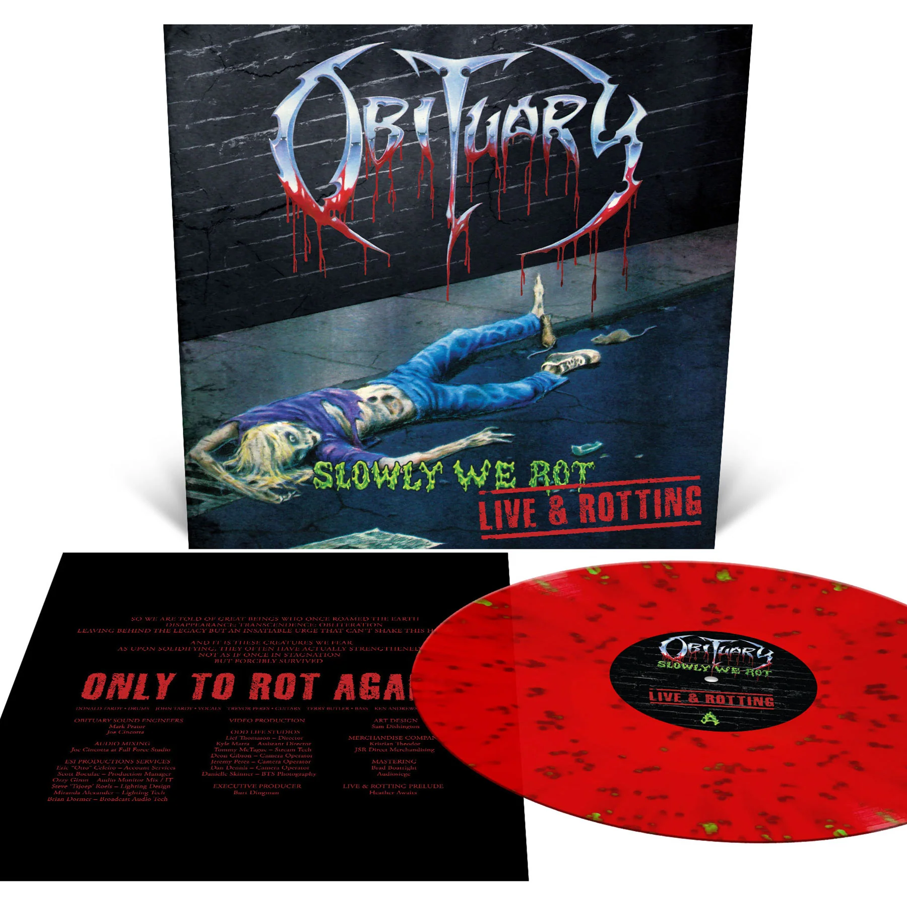 Obituary "Slowly We Rot - Live and Rotting Blu-ray/CD + LP Bundle" Bundle - Image 3