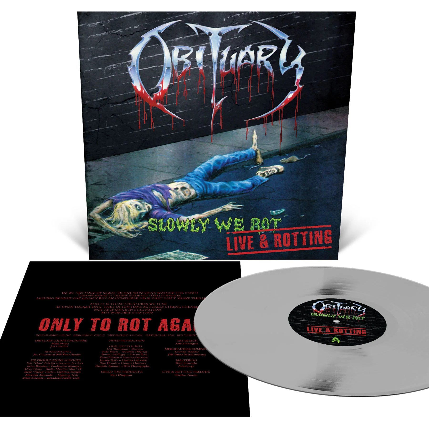 Obituary "Slowly We Rot - Live and Rotting Blu-ray/CD + LP Bundle" Bundle - Image 4