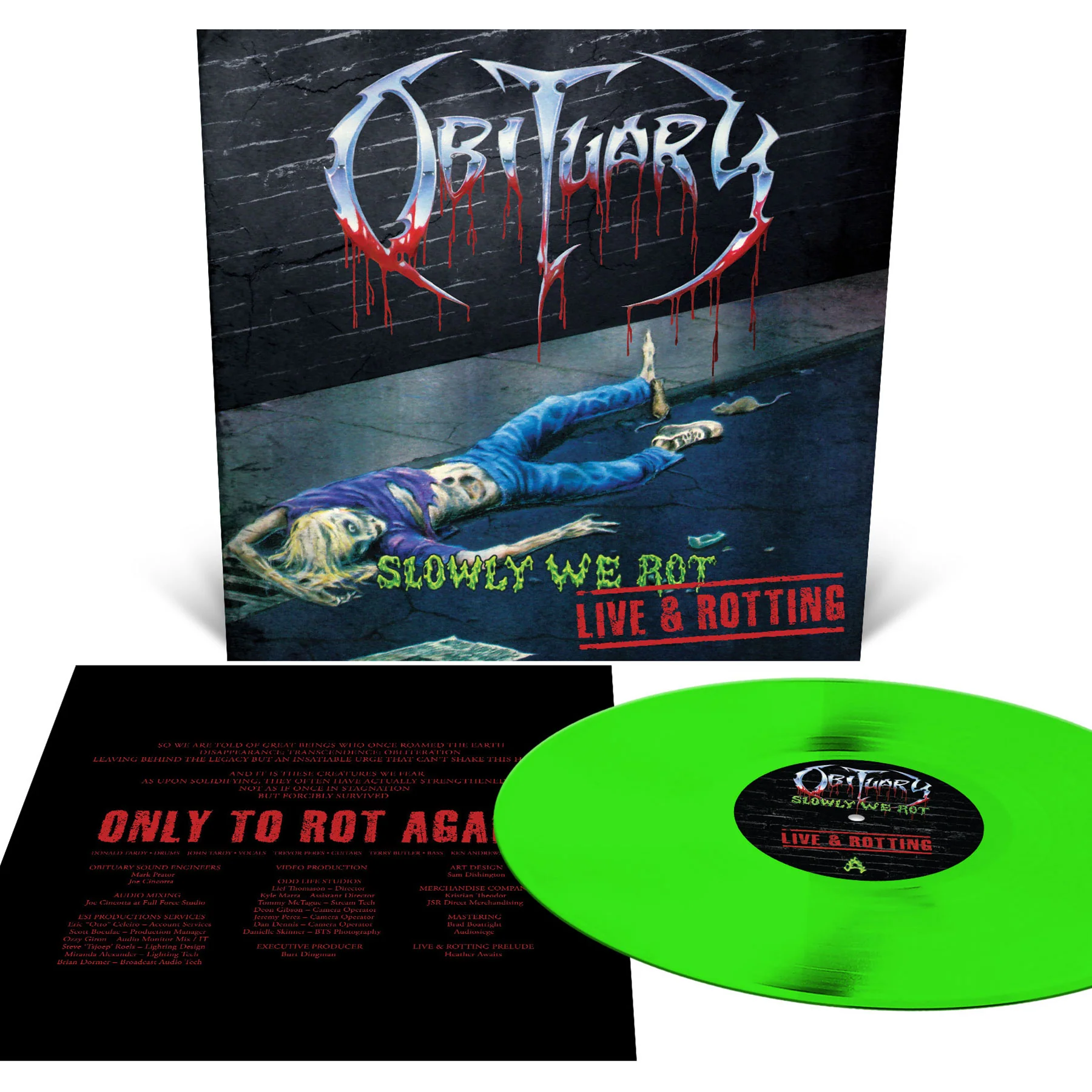 Obituary "Slowly We Rot - Live and Rotting Blu-ray/CD + LP Bundle" Bundle - Image 5